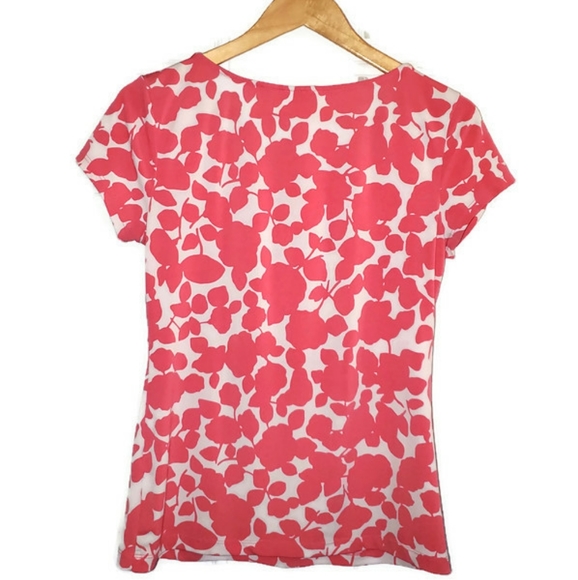 4/$25NY&CO Floral Short Sleeve Dress Blouse Sm - Picture 2 of 5